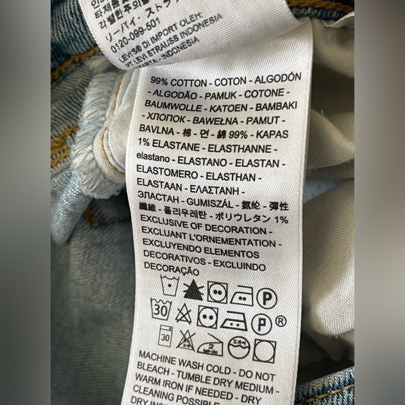 Levi's Ribcage straight Cropped Light-wash 28 - Picture 6 of 8